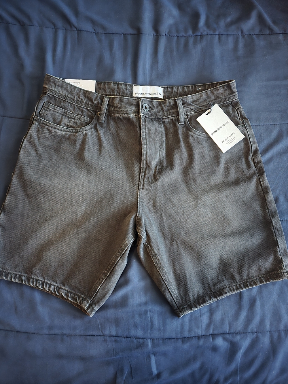 Paper Denim & Cloth Men's Gray Denim Shorts